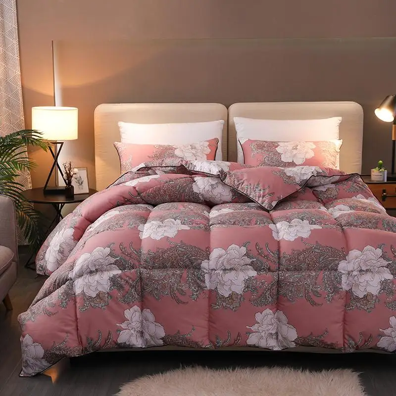 

J5Flowers Bloom Pattern Duvet Twin Full Queen Quilt Reversible Ultra Soft Insert Filler 1Pc Comforter for Kids Adults All Season