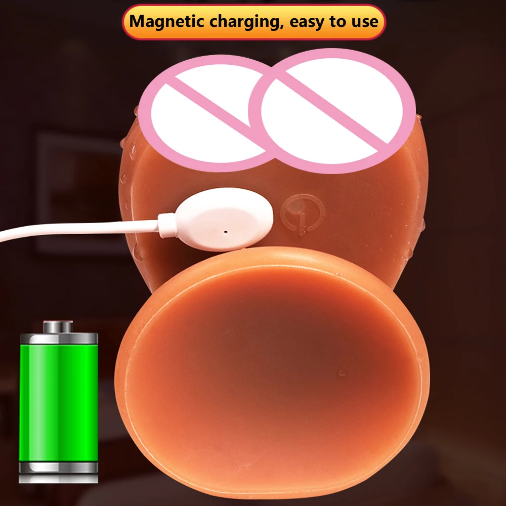 Беспроводной фаллоимитатор силиконовый реалистичный вибратор пенис интимные