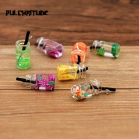 new 10pcs 15 color 1810mm 3d fruit cup pendants box resin figurine charms for diy jewelry craft earring keychain accessories