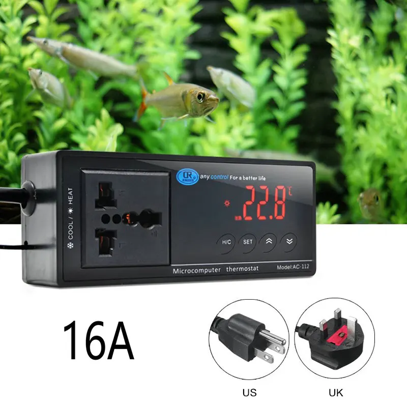 Цифровой термостат для аквариума домашних животных температурный контроллер