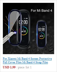 10 шт. для Xiaomi mi Band 4 защитная пленка для экрана mi band4 умный Браслет полное покрытие ультра тонкая пленка для защиты экрана mi 4