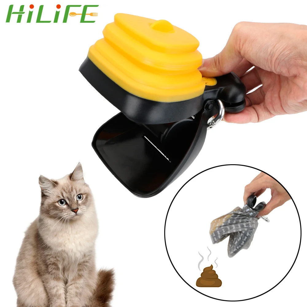 

HILIFE с 1 рулоном разлагаемые мешки ABS Poop Совок держатель мусора диспенсеры для домашних животных мешки для отходов на открытом воздухе портат...