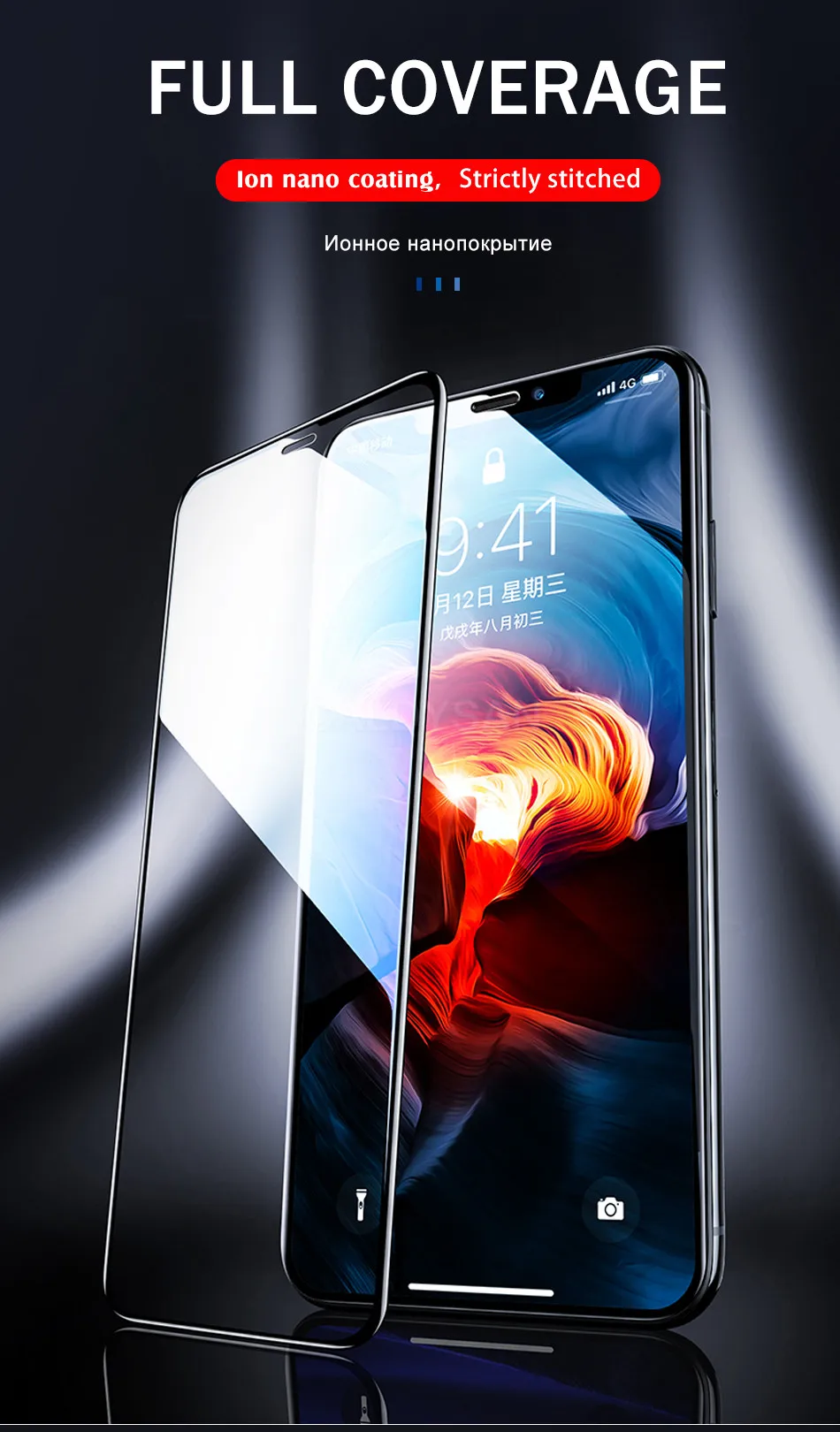 100D изогнутое закаленное стекло полное покрытие для IPhone 11 Pro Max XR XS X защитная пленка для экрана для IPhone 8 7 6 Plus защитное стекло