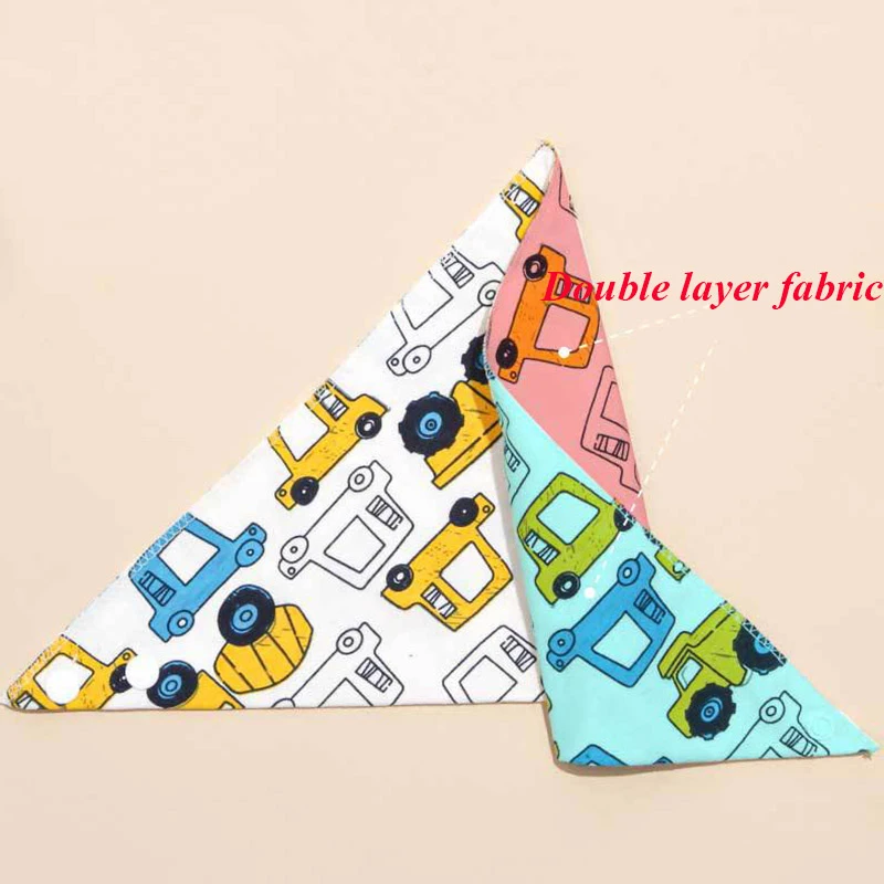 Шарф для собак бандана хлопковый моющийся милый животный динозавр с цветочным