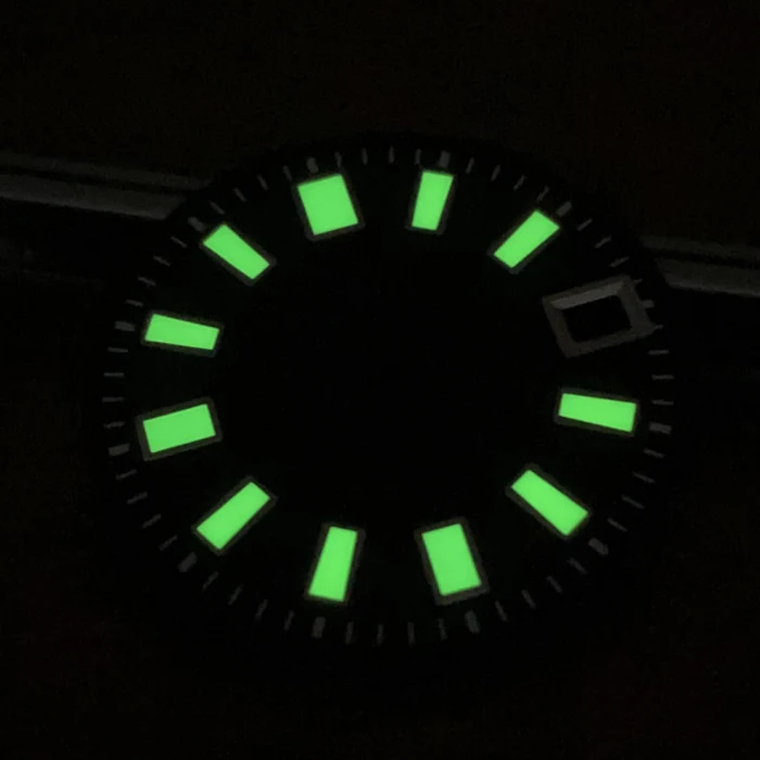 

62MAS dial is suitable for SKX engineering NH35A movement diving watch modified Japanese C3 night light