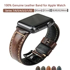 Высококачественный кожаный ремешок для часов Apple Watch 7 6 SE 5 4 3 кожаный ремешок для IWatch 41 мм 45 мм 42 мм 38 мм аксессуары для часов