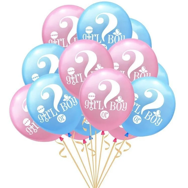 

100pcs Boy or Girl Blue Pink Latex Balloons Gender Reveal Gender Kids Reveal Party Supplies