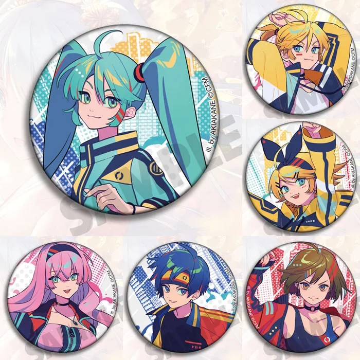 Значок Hatsune Miku Kaito Meiko Аниме Фигурка брошь в стиле аниме значок аксессуары игрушки