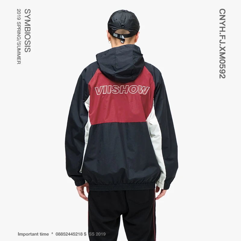 Viishow уличная Мужская куртка с капюшоном брендовая стеганая одежда новинка 2019