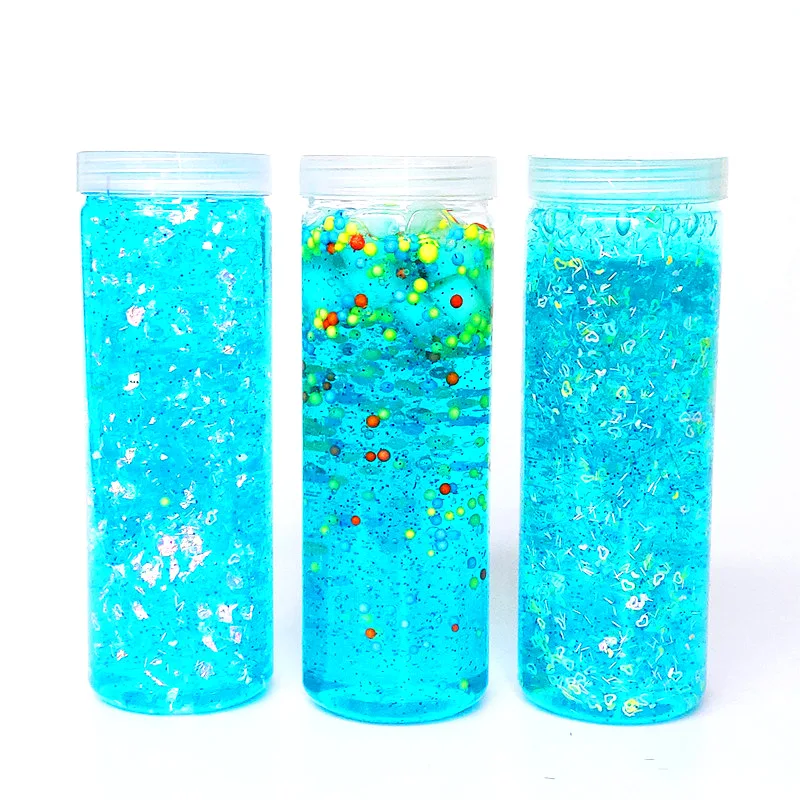 Напрямую от производителя продажи стиль 16 см gao ping Sequin Золотой порошок Хрустальная глина слизь прозрачная слизь цветная глина DIY кто
