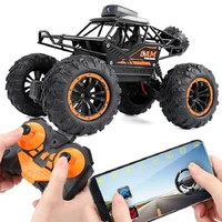 2 4g rc car 720p hd remote control wifi camera high speed off road climbing double steering buggy rock crawler app toys gift