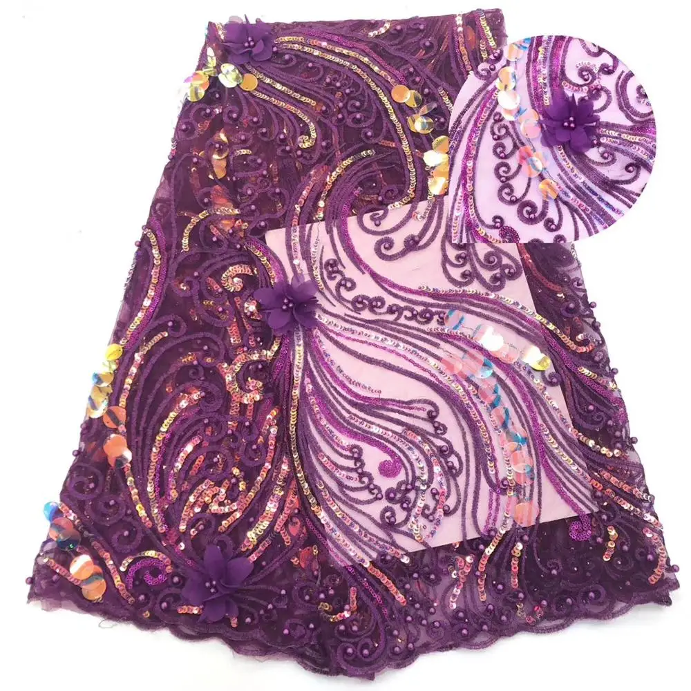 

Cassiel Latest French Lace Fabric High Quality Gleam Sequins Lace Fabric For Nigerian Party Embrodery African Lace Material