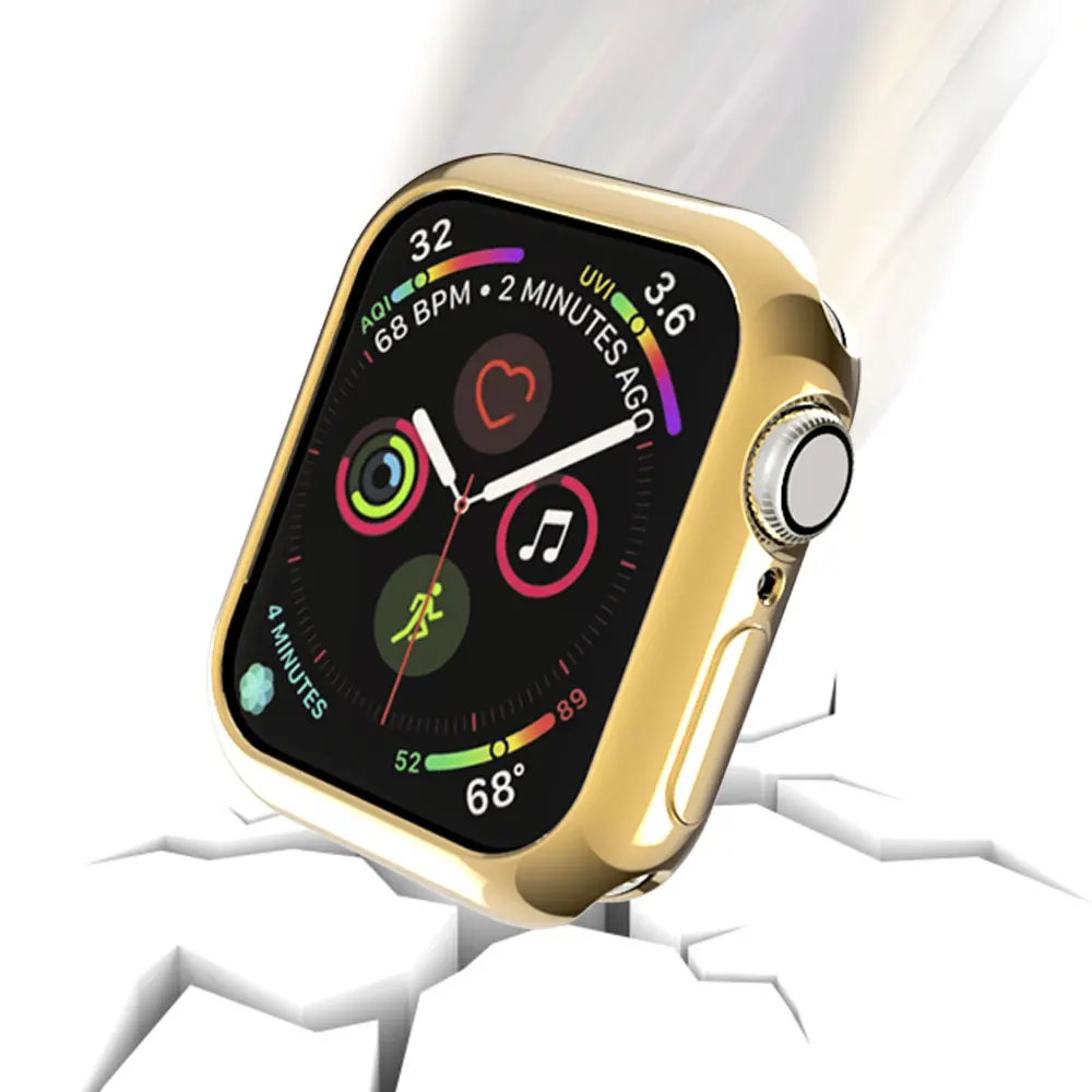Мягкий чехол из ТПУ для Apple Watch 3, 2, 1, 42 мм, 38 мм, защитный чехол для iWatch 4, 40, 44 мм, серия 5, бампер для часов