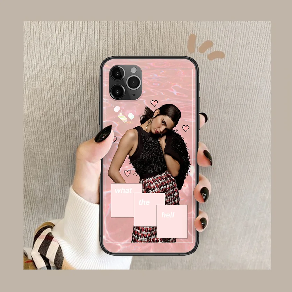 

Kendall Jenner Phone Case Cover Hull For iphone 5 5s se 2 6 6s 7 8 12 mini plus X XS XR 11 PRO MAX black Waterproof 3D Cell
