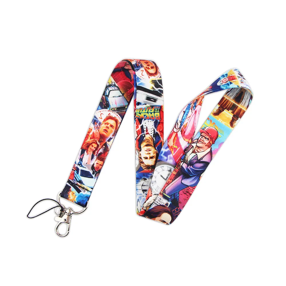 

10pcs Back to the Future Lanyard Badge ID Mobile Phone Rope Key Lanyard Neck Straps Accessories webbings ribbons