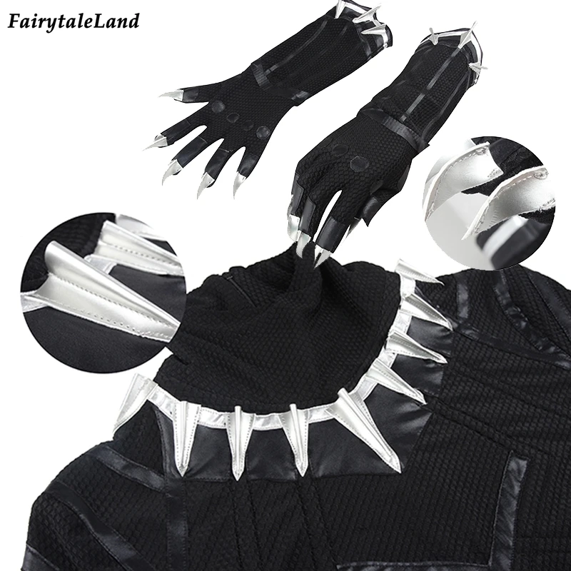 Костюм для косплея капитана Пантеры комбинезон взрослых на Хэллоуин с