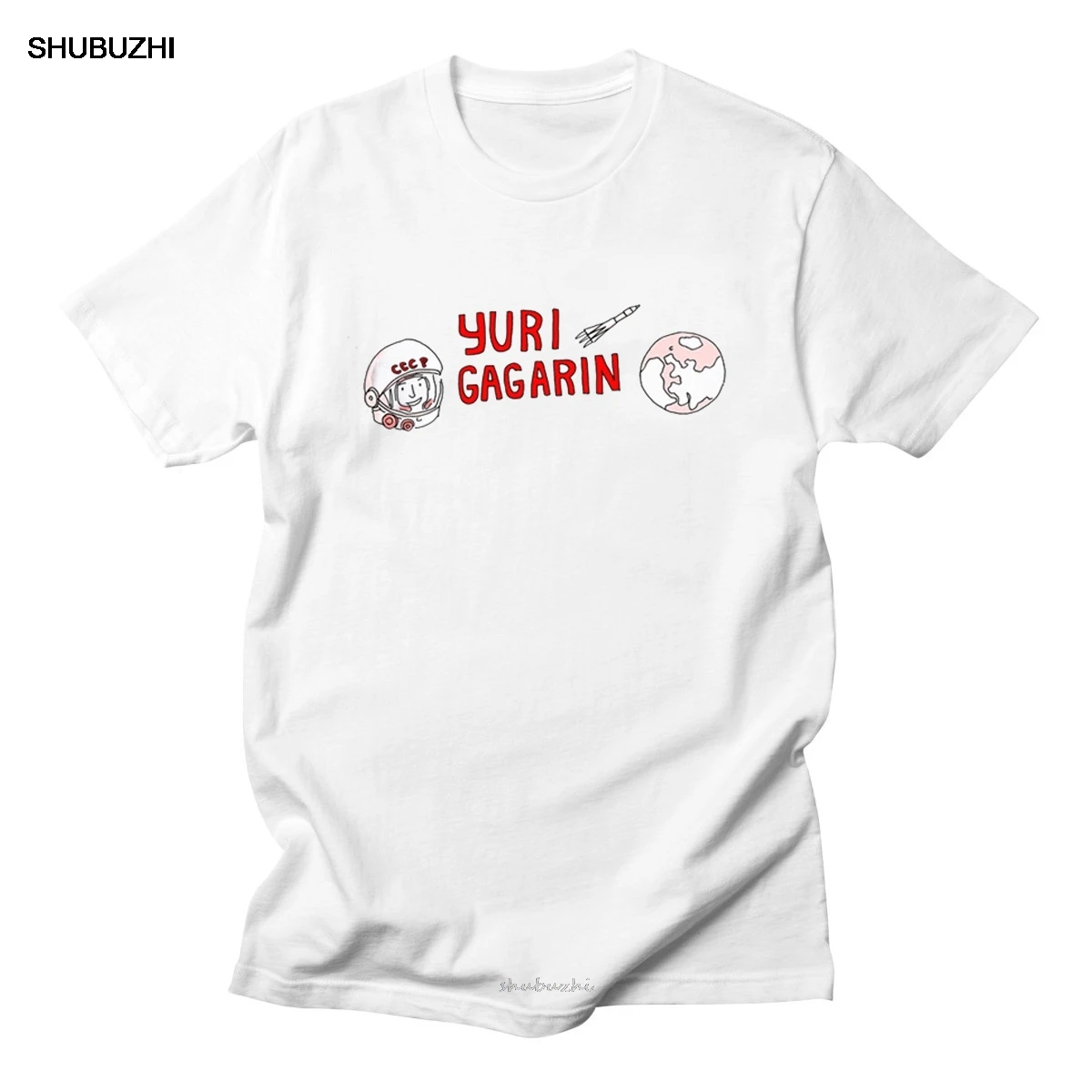 

CCCP USSR Gagarin T Shirt New Design Printed Short Sleeve Men's T-shirt Summer Cool O-neck Men Clothing Plus Size