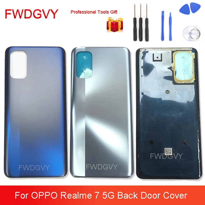 

6.5" Original NEW For OPPO Realme 7 5G Back Door Cover Rear Battery Housing Case Replace Repair Parts for Realme 7 5G RMX2111