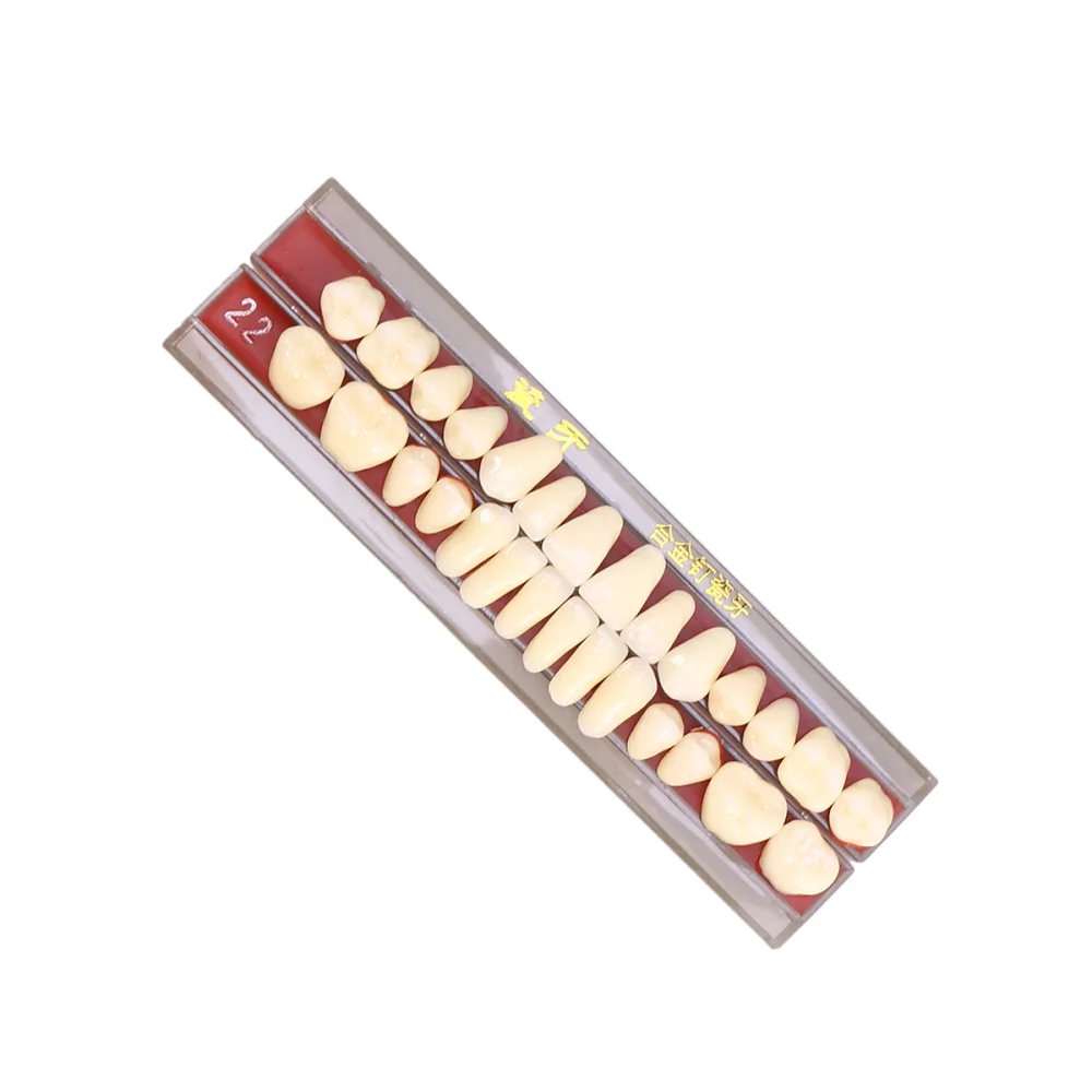 

1 Box Porcelain Tooth Oral Material Color Shade Guide Teeth Accessories (Second Grade 22#)