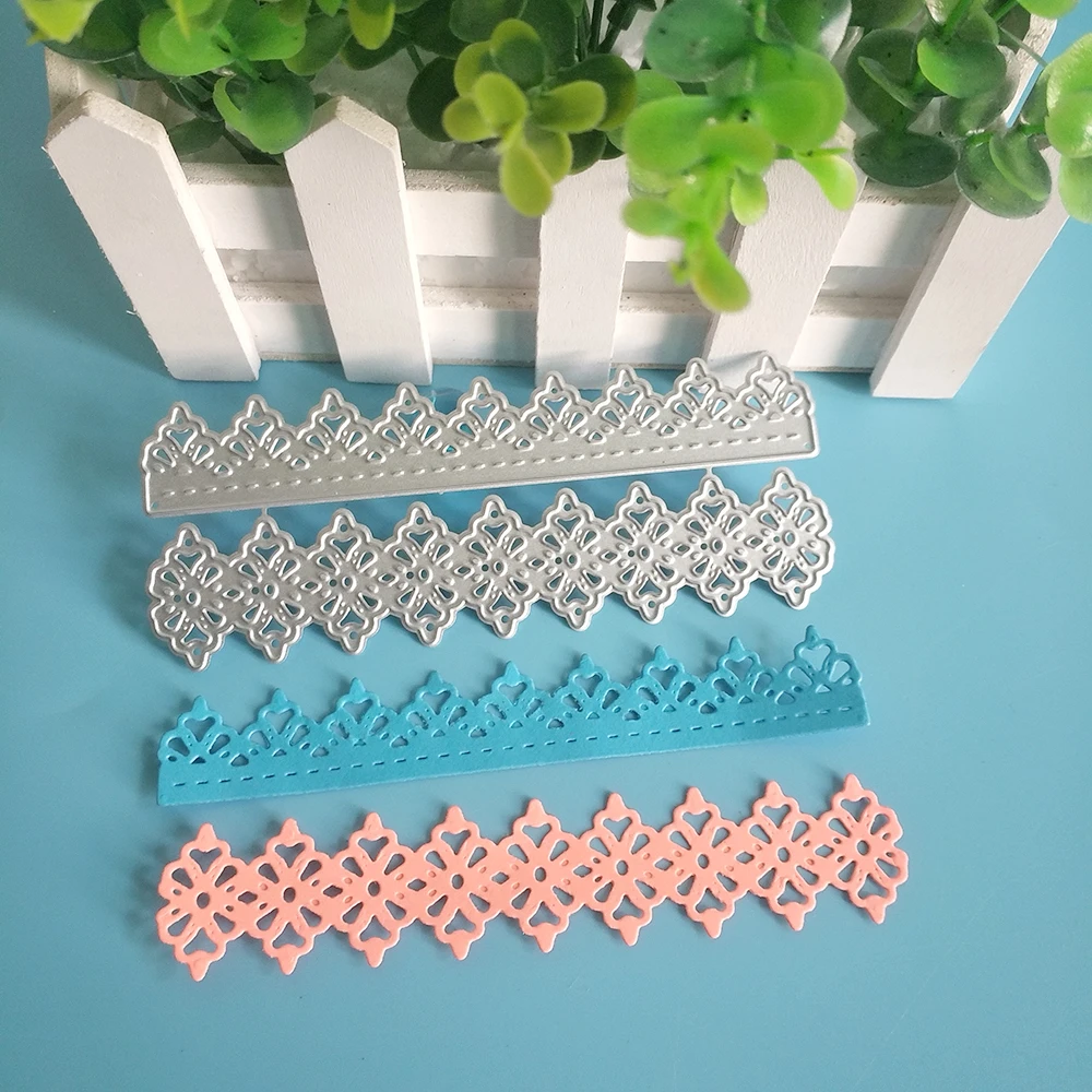 

New 2 styles of exquisite decorative lace cutting dies photo album cardboard DIY gift card decoration embossing crafts