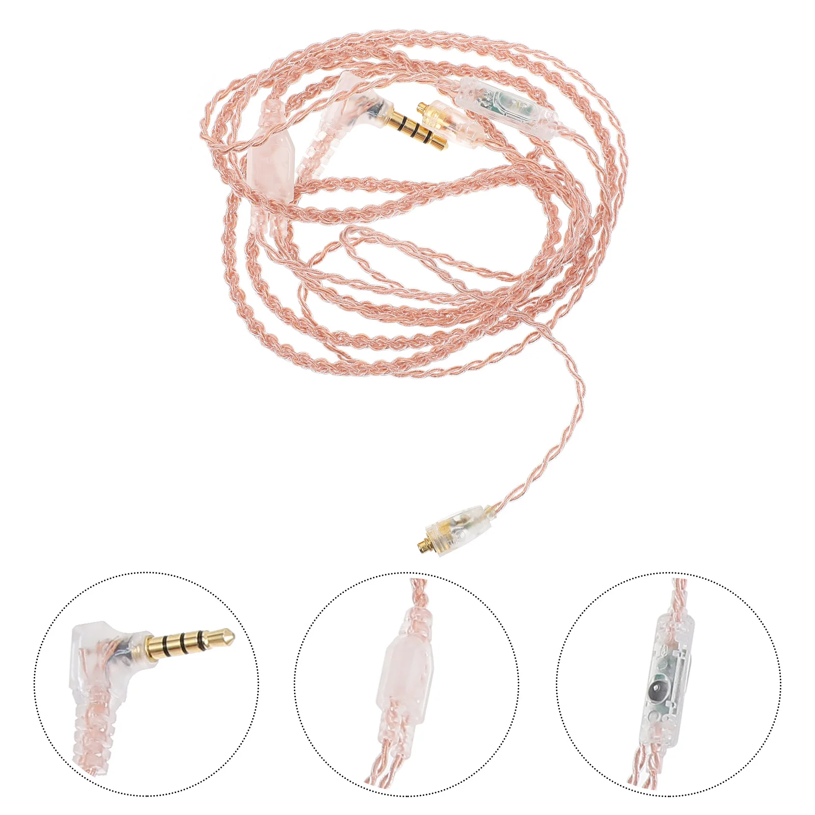 

Durable Audio Cable Metal Earphone Wire MMCX 3.5mm Plug Headset Cable Line