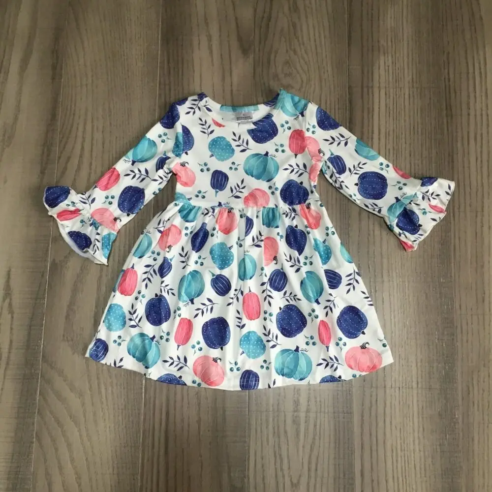 Детская осенняя одежда для девочек детское платье на Хэллоуин с длинным рукавом