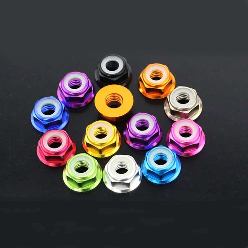 M5 Алюминиевые гайки с винтовой головкой нейлоновая вставка самоблокирующаяся