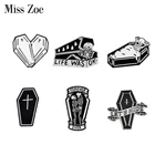 Брошь на лацкан в готическом стиле, с эмалью, значки на рюкзак