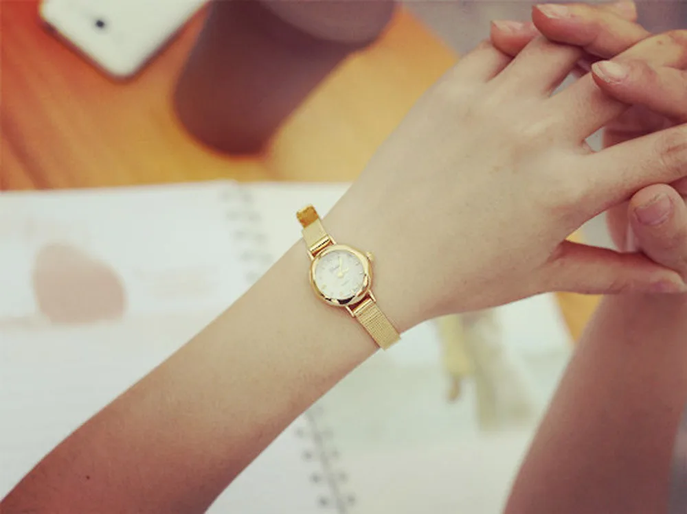 

Quartz Small Watch Women Fashion Simple Design Casual Wristwatch Stainless Steel Band Strap Small Watches zegarki damskie