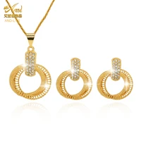 italian jewelry gold necklace sets for women african beads jewelries wedding earrings choker bridal dubai vintage party gifts