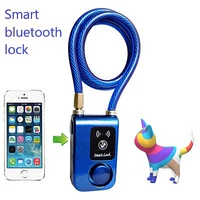 the new smart bluetooth lock bicycle alarm mobile phone app automatically unlock electric car anti theft door lock