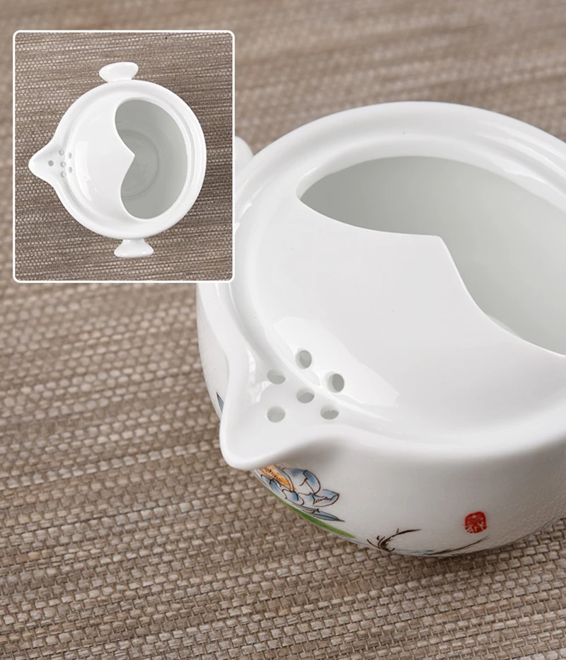 Керамические чайники gaiwan чайники Китайский чайный набор для путешествия с сумкой для путешествий