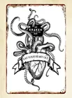 Kraken Rum manпещера таверна металлический жестяной знак внутреннее украшение для дома