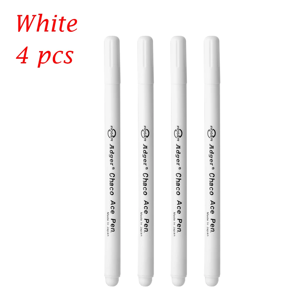 4pcs white 1/4 предмета в комплекте, модная воды-растворимый маркер ручка втулка чернил стираемая ручка дома крестиком инструмент Аксессуары для шитья - Цвет: 4pcs white