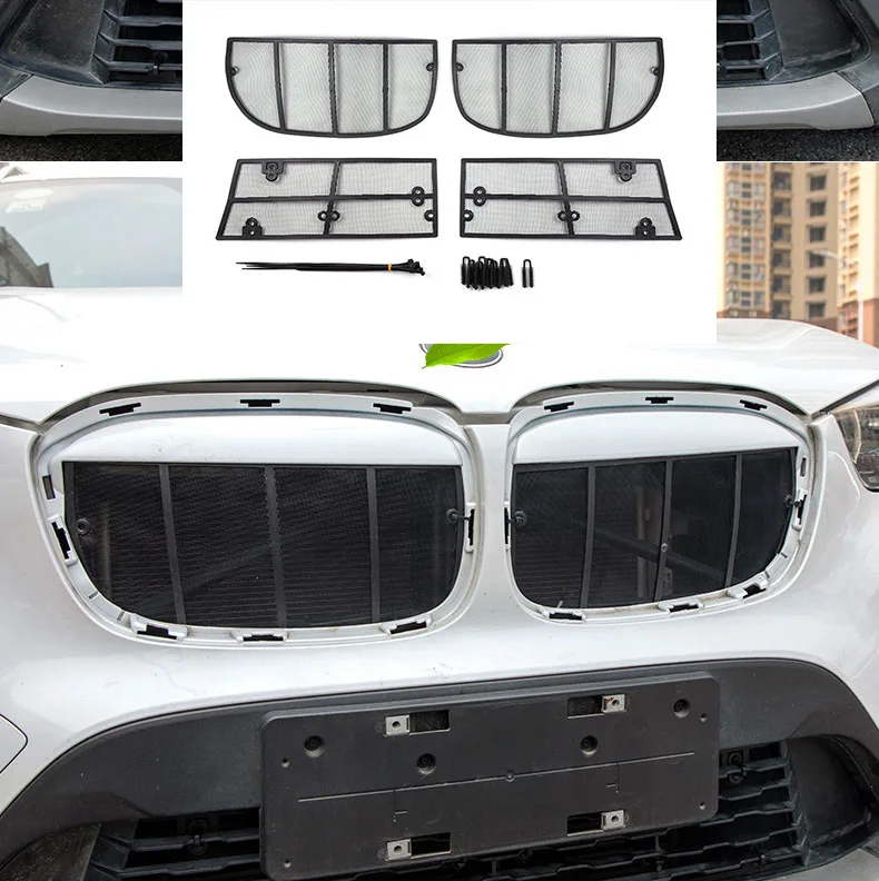 For BMW X1 F48  2016 2017 2018 Steel Car Front Grill Insect Net Insect Screening Mesh