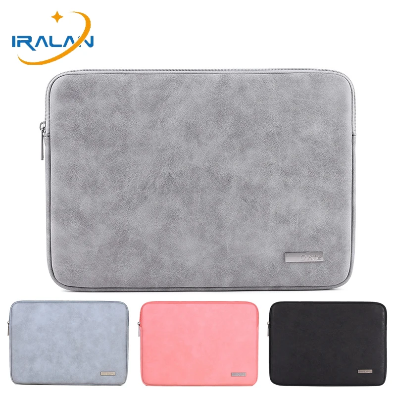 Сумка для ноутбука 14 1 дюйма из искусственной кожи водонепроницаемая Macbook Pro 13 15