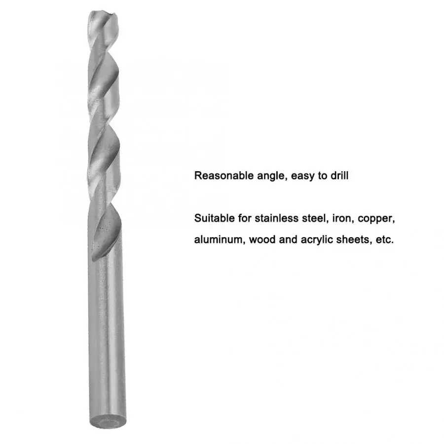 1 коробка витые сверла высокоскоростные стальные с прямым хвостовиком сверление