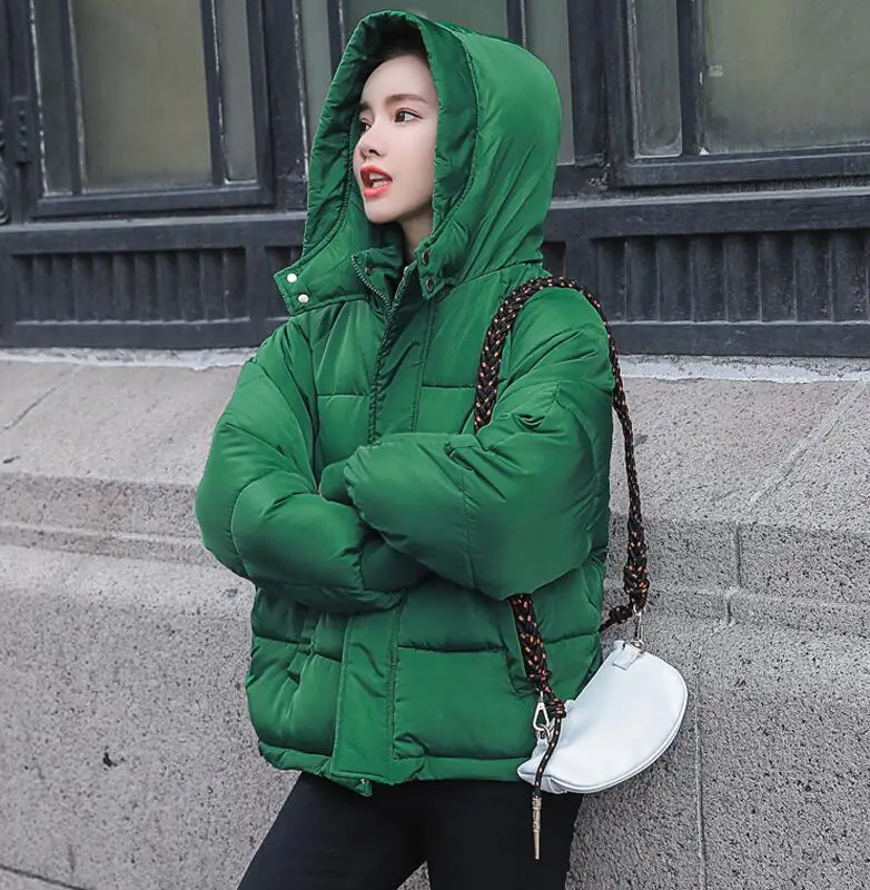 as photo 1 Женские теплые пальто, куртка, зима, новая свободная одежда, хлопковые топы, женская короткая ветрозащитная куртка, парка, верхняя одежда для женщин - Цвет: as photo 1