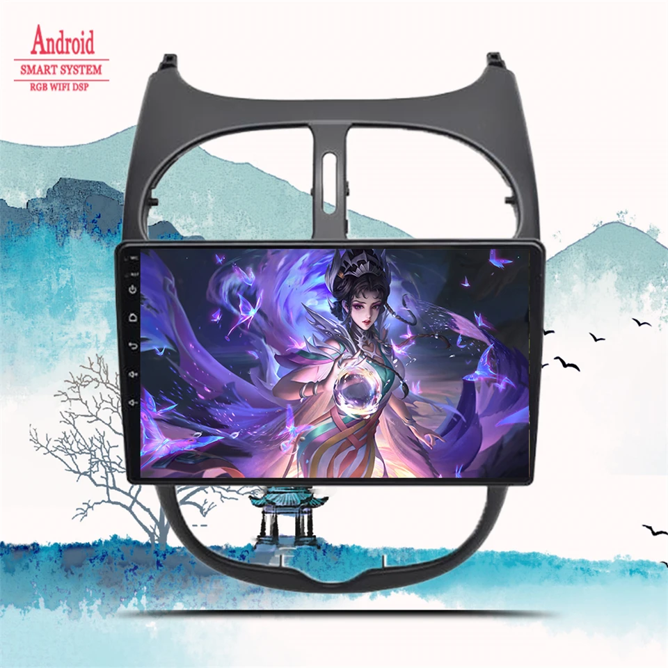 

Android 12 For PEUGEOT 206 2001 2002 2003 2004 2005 2006 2007 2008 Navigation GPS Multimedia Player Car Radio 2din DVD Head Unit