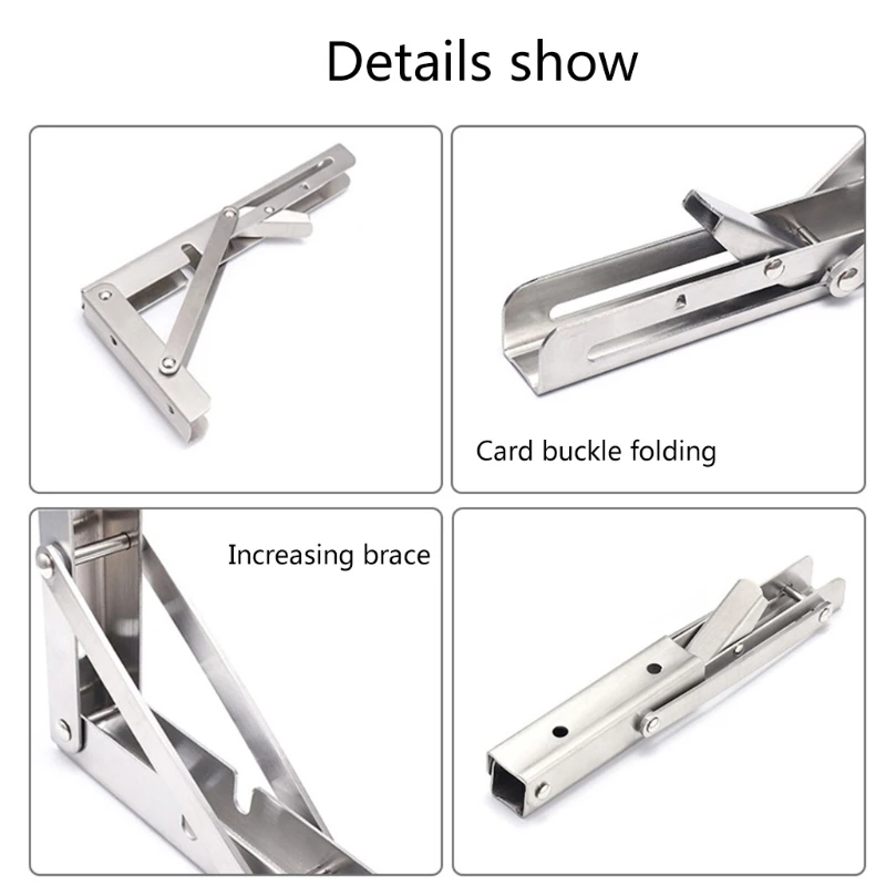 

2Pcs Folding Heavy Duty Shelf-Bracket Bench Table Folding Shelf or Bracket