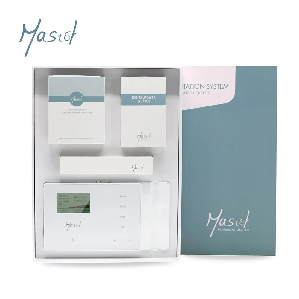 Мастор Профессиональный Перезаряжаемые панели Перманентный макияж машина ручка