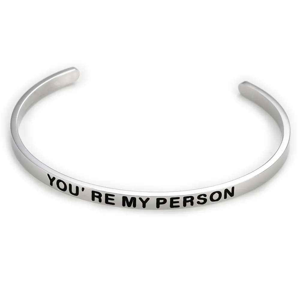 

Регулируемый браслет для пары «YOU ARE MY PERSON», модное классическое Ювелирное Украшение, аксессуары для браслета, подарок для пары