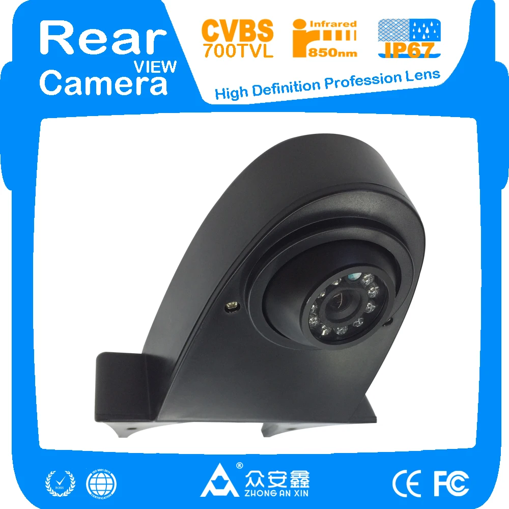 ZhongAnXin CVBS 700TVL Инфракрасная камера ночного видения заднего вида водонепроницаемая