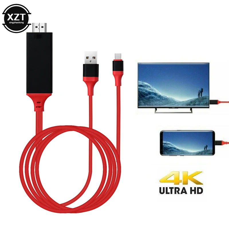 Адаптер для кабеля совместимый с USB 3 1 типа C и HDMI 1080P 720P Ultra HD 4k HDTV видео Samsung S9/8 Huawei