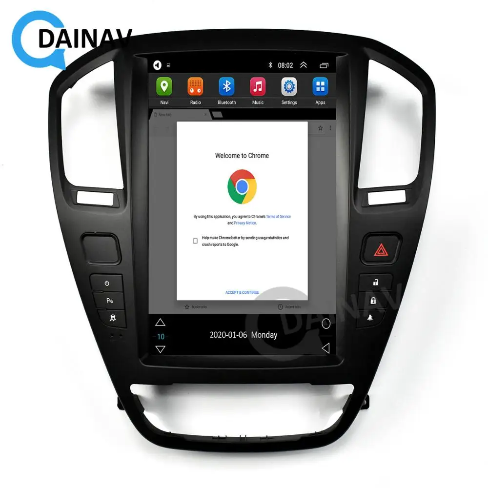 

Android 2 DIN Car Stereo Multimedia Video DVD Player for BUICK Regal 2009-2013 Car Radio GPS navigation Vertical Screen