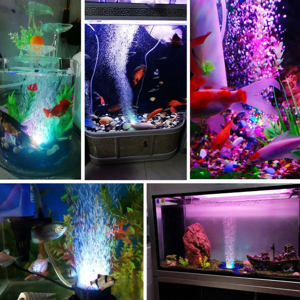 Подводный RGB светильник для аквариума 6 меняющихся цветов светодиодный погружной