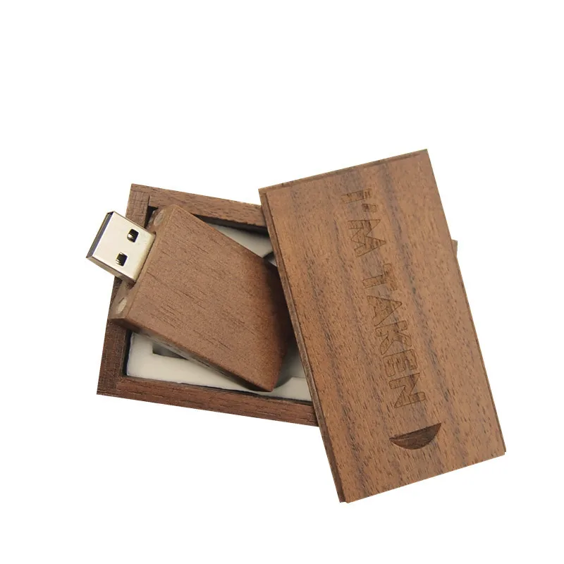 Прямоугольная деревянная USB флешка 256 ГБ Флешка 128 память Usb флеш 8 16 32 64 Гб