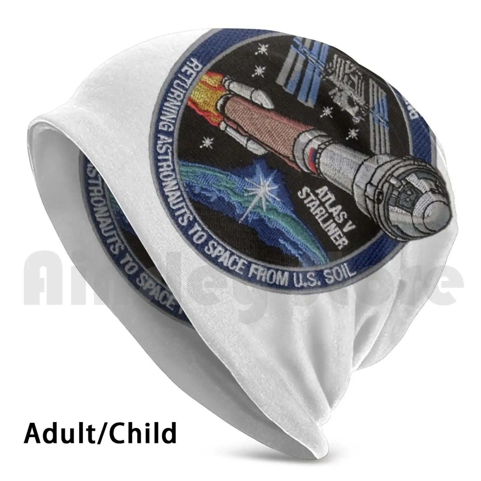 

Облегающие шапки с логотипом Ula &, вязаная шапка, патч для команды Боинга, орбитальный тест на полет Otf, 1 логотип, Коммерческая программа кома...