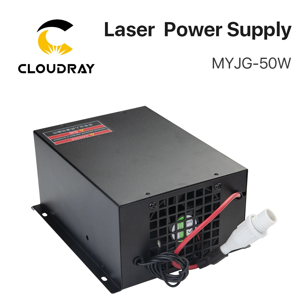 Cloudray 50 Вт CO2 лазерный источник питания для лазерной гравировки резки MYJG 50W