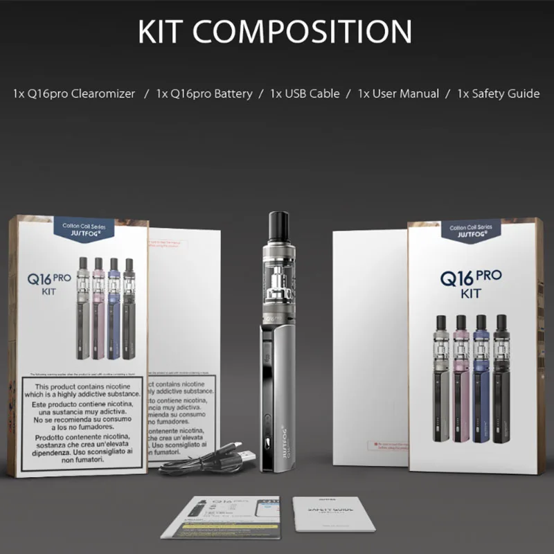 

Оригинальный комплект Justfog Q16 Pro